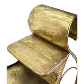 DORÉ óriás fém karácsonyi arany szán 160 cm